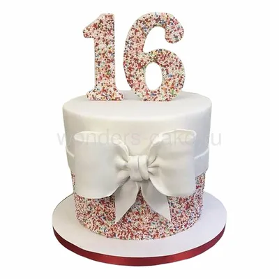 PrinTort Вафельная картинка на торт девочке 16 лет с днем рождения