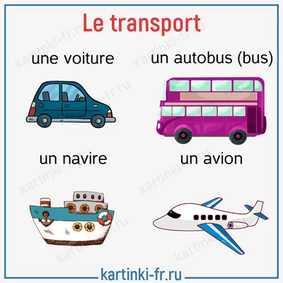 Транспорт на французском языке | Французский для начинающих на сайте  kartinki-fr.ru