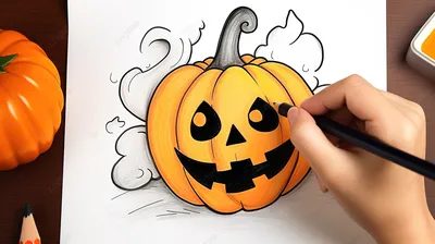 Векторный рисунок Pumpkin Изолированный контур тыквы хэллоуин Иллюстрация  ручного рисования урожая нарисовать тыкву с листьями Сч Иллюстрация штока -  иллюстрации насчитывающей здорово, скручиваемость: 159057911