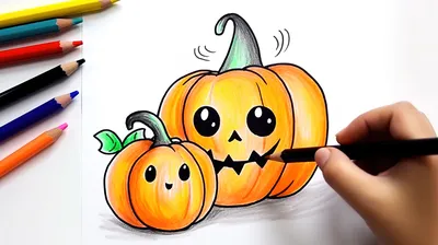 Маленькие рисунки на хэллоуин легкие - 56 фото