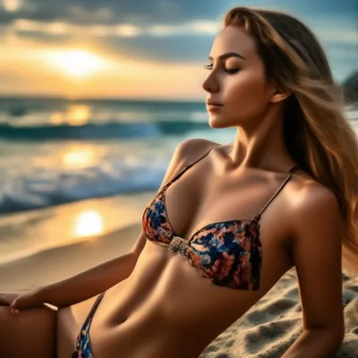 Самая красивая женщина в мире\" надела бикини на пляже, доказав, что  идеально у неё не только лицо
