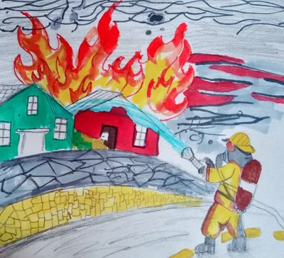 Конкурс рисунков на тему «Пожарная безопасность» » Коммунальное  государственное учреждение «Общеобразовательная школа № 171 » Управления  образования города Алматы