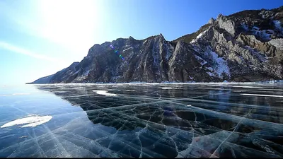 Lake Baikal winter view Stock Photo by ©shkonst 64907585
