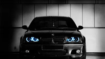 Скачать обои BMW M5 Е39, front view, front E39 neon headlights, LED  Headlight E39, tuning E39, M5, German cars, BMW для монитора с разрешением  2880x1800. Картинки на рабочий стол