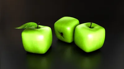 Обои яблоки, необычные, форма, фрукты картинки на рабочий стол, фото  скачать бесплатно