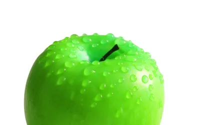 Скачать фотообои для рабочего стола: Зеленое яблоко, фото, на рабочий стол