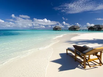 Мальдивы, рай на земле, пляж и море — обои на рабочий стол — Abali.ru