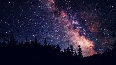 Обои звездное небо, небо, звезды, космос, черный картинки на рабочий стол,  фото скачать бесплатно