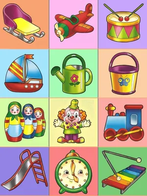 Мозаика-Синтез Наклейки на шкафчики для Детского сада Игрушки -  Акушерство.Ru