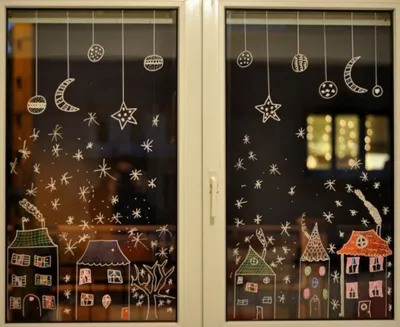 Новогодняя виниловая наклейка на окно стекло стену Санта с оленем Украшение  дома на новый год (ID#1469976548), цена: 390 ₴, купить на Prom.ua