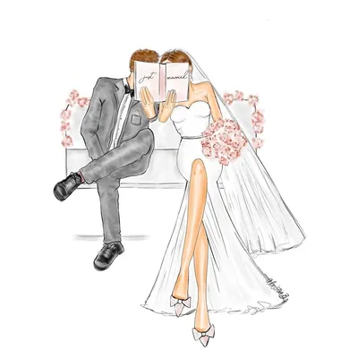 Свадьба Брак Невеста, Жених и невеста, любовь, ребенок, нарисованные png |  Klipartz