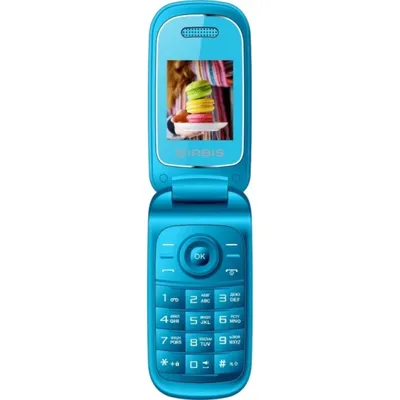 Телефон мобильный Irbis SF15 голубой раскладной (2Sim/1,77\"/160х128/0,1Мп/BT/FM/600мАч)  | Квартон - КВАРТОН