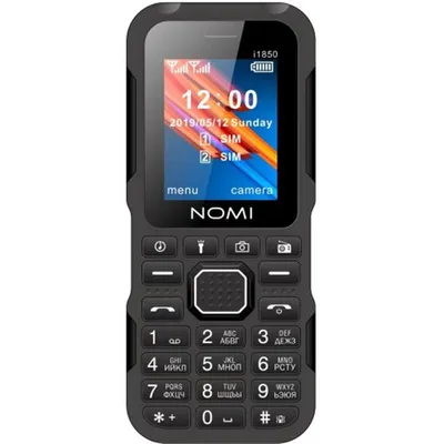 Мобильный телефон Nomi i1850 Dual Sim Black; 1.77\" (160х128) TFT /  кнопочный моноблок / Spreadtrum SC6531E / ОЗУ 32 МБ / 32 МБ в