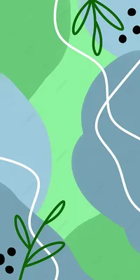 Простые жидкие зеленые и синие абстрактные обои для телефона Фон Обои  Изображение для бесплатной загрузки - Pngtree