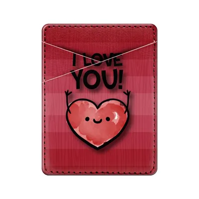 Чехол для карты или пропуска «I love you 4» на телефон — купить картхолдер  в Case Place