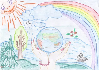 Наши рисунки на тему «Подводный мир», «Чудо птица», «Мой дворик» | Мир  начальной школы