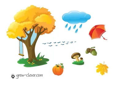 занятие на тему осень | Для детей, Осень, Цветные игры
