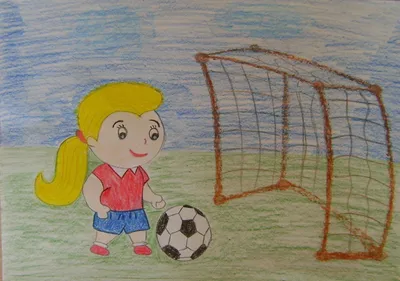 Рисунок на тему спорт глазами детей - 90 фото