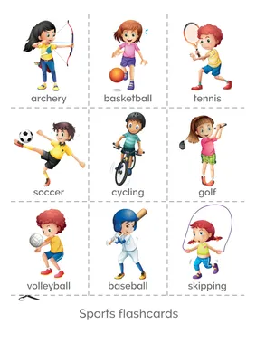 Иллюстрация Детей Играющих В Различные Виды Спорта — стоковая векторная  графика и другие изображения на тему Мальчики - iStock
