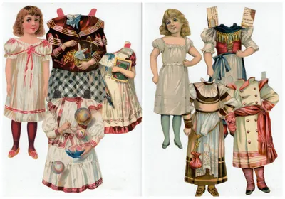 Шкаф с одеждой для бумажных кукол (PDF файлы)