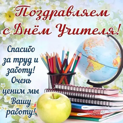 Картинки и открытки ко Дню учителя: лучшие поздравления для учителей 5  октября - sib.fm