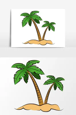 Пальмы нарисованные рукой иллюстрация штока. иллюстрации насчитывающей  способ - 117374716