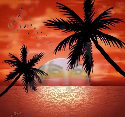 Купить картину на холсте \"Летние пальмы и банановые листья шаблон. акварель  текстуры с зелеными ветвями на белом фоне. рисованные тропические обои\" в  iArt