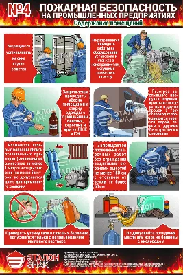 Пожарная безопасность на промышленных предприятиях. Ред. 2016г. (6 листов)  | Фабрика знаков