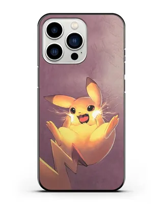 Чехол аниме Покемон - Озорной Пикачу для iPhone 13 Pro силикон купить  недорого в интернет-магазине Caseme