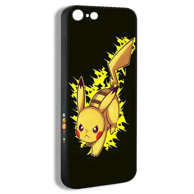 Силиконовый чехол на iPhone 7 pikachu pokemon покемон пикачу милый желтый -  купить с доставкой по выгодным ценам в интернет-магазине OZON (1274056306)