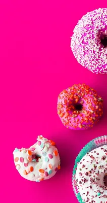 я люблю пончики | Cake wallpaper, Food illustrations, Food wallpaper