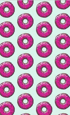 Обои на телефон . Кто любит пончики :) | We heart it wallpaper, Pink  wallpaper, Cute wallpapers