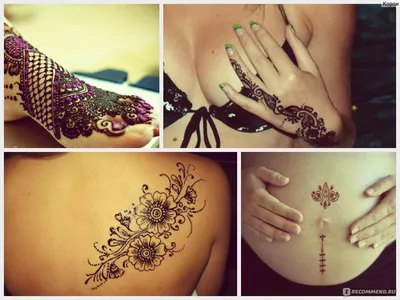 Татуировки из хны - уникальное и натуральное украшение тела - tattopic.ru