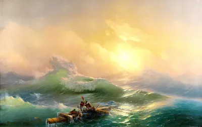 Обои лодка, шторм, море, волны, пасмурно картинки на рабочий стол, фото  скачать бесплатно