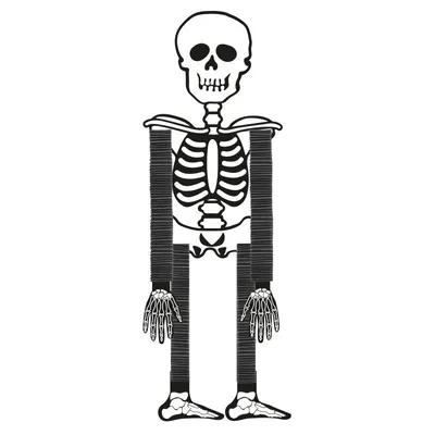 Большой скелет - украшение на Хэллоуин