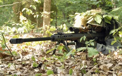 Обои снайпер с баррет М82 на позиции, раздел Оружие, размер 1920x1200 HD  WUXGA - скачать бесплатно картинку на рабочий стол и телефон