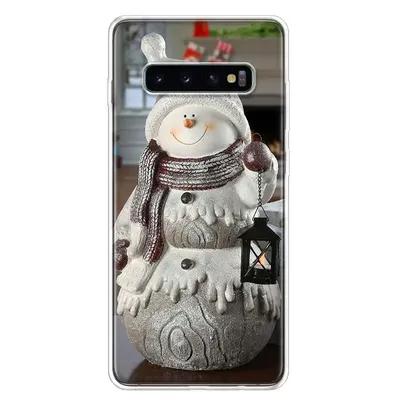 Чехол для телефона Apple iPhone 8 прозрачного цвета с принтом \"Снеговик\"  012e0d - CASE STYLUS
