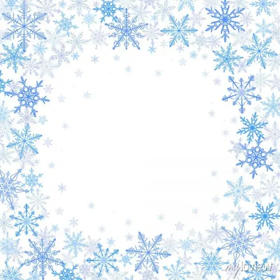 Картинки снежинок на прозрачном фоне фотографии