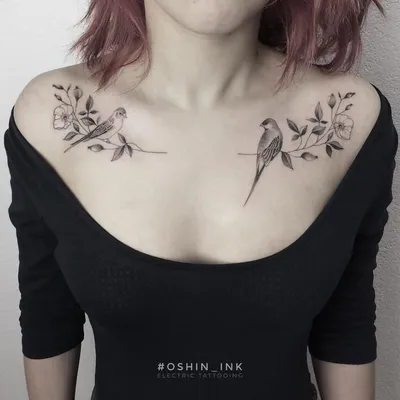 30 женственных татуировок, которые понравятся даже тем девушкам, которые  против тату | Tatouage d'oiseaux, Tatouage oiseau, Tatouage