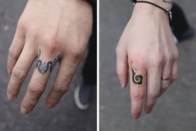 Любительницам минимализма посвящается: 17 отличных идей для тату на пальцах  | Mixnews