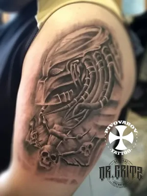 Тату на плечо для мужчин (81 фото) - значение и эскизы для мужских  татуировок со смыслом с волком, медведем, левом, драконом, кельтские и  славянские узоры