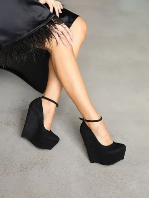 Купить Балетные туфли на высоком каблуке 18 см, пикантные туфли на шпильке  с острым носком и ремешками для танцев COS SM | Joom