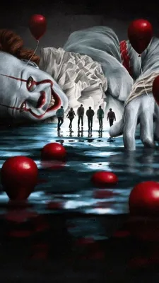 Pin by love only pain on ｗａｌｌｐａｐｅｒ | Scary wallpaper, Horror artwork, Clown  horror