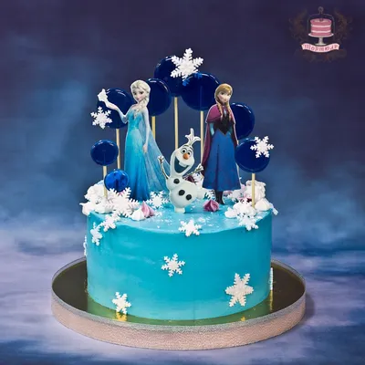 Детский торт \"Холодное сердце - Анна и Эльза\" – купить торт на заказ в  Москве
