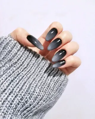 Новые стильные Многоразовые Накладные ногти, милые и крутые Черные  накладные ногти для девочек, красивые ногти для рук | AliExpress