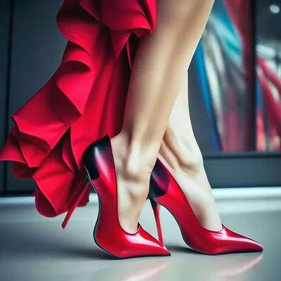 Красивые женские ноги в туфлях на …» — создано в Шедевруме