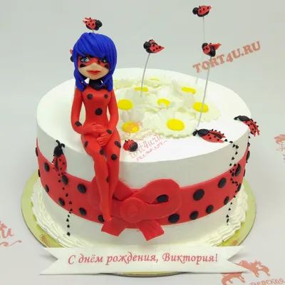 Торт на 6 лет леди баг (43) - купить на заказ с фото в Москве