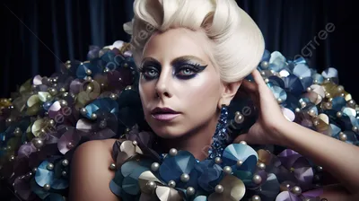 Ослепительное обличие Леди Гага на фотографии