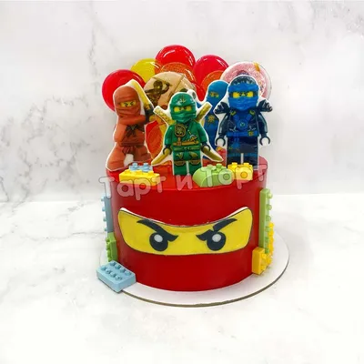 оформление торта в стиле \" Лего Ниндзяго \" | Детские дни рождения, Торт,  Дни рождения