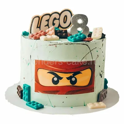 Картинка для торта \"Лего Ниндзяго\" - PT100137 печать на сахарной пищевой  бумаге